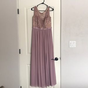 David’s bridal bridesmaid dress